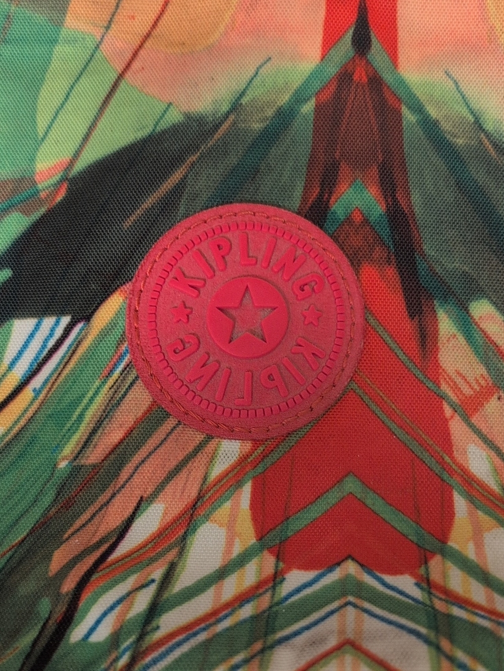 Kipling Colorful Abstract Print Crossbody